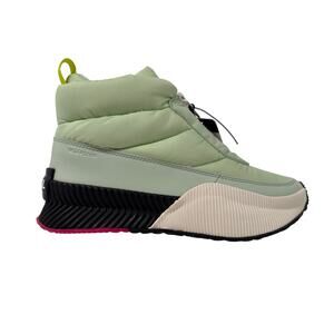 Sorel x Prana Out N About III Winter Bootie Womens 8 Puffy Zip Waterproof Green